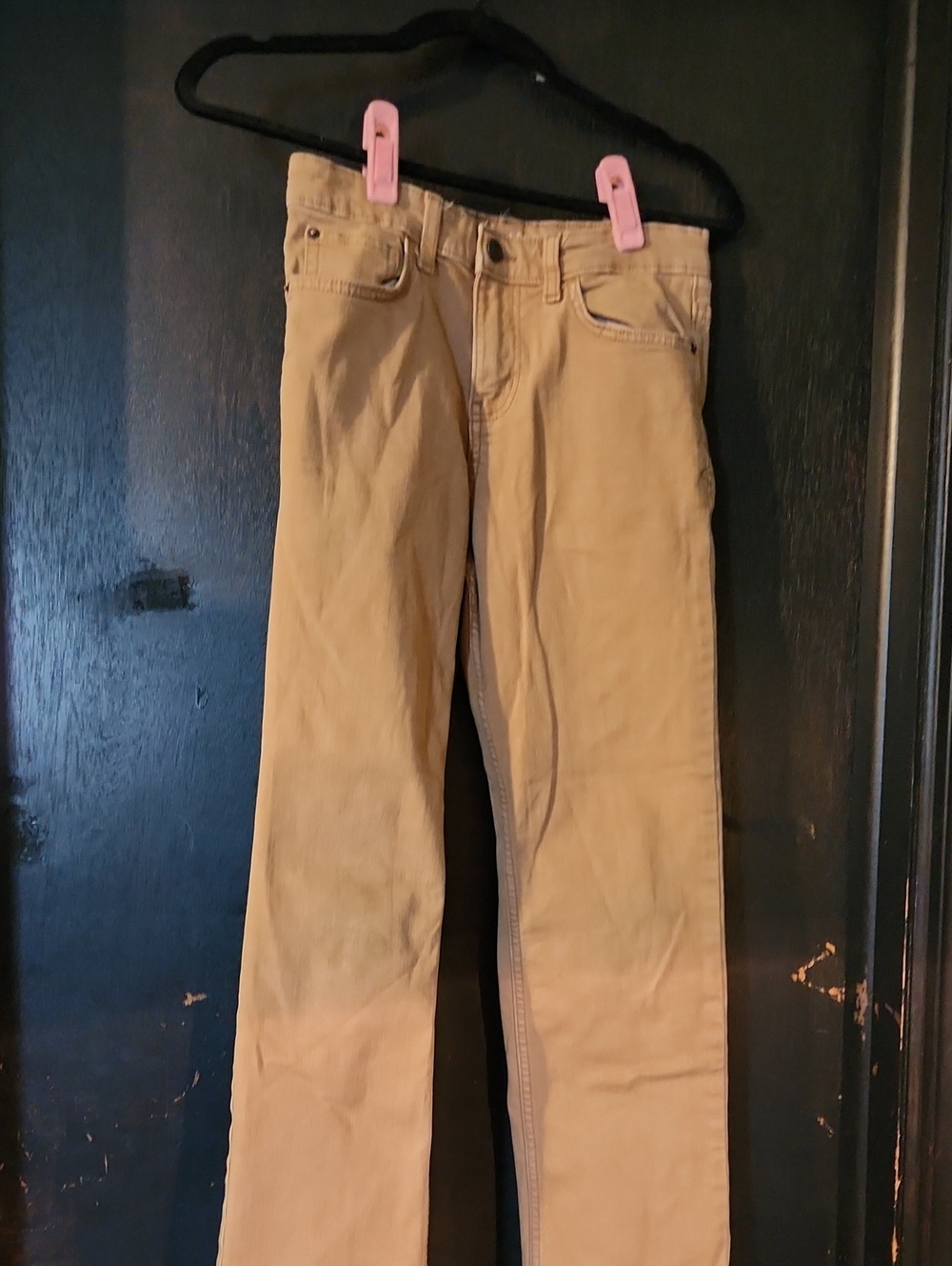 Cat & Jack Boys Size 12 Straight-Leg Khaki/tan Colored Jeans